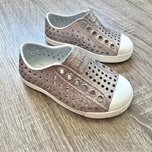 Native Kids Jefferson Shoes Glitter Toddler Girl Size 6